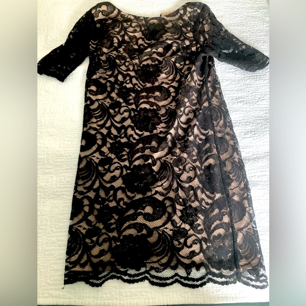 R and K Originals black lace midi dress